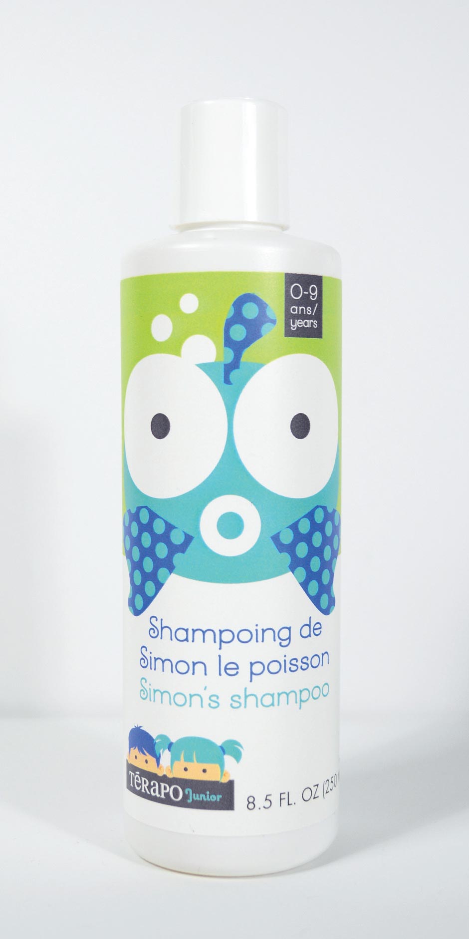 Shampoing de Simon le poisson, Térapo Junior 0-9 ans, Laboratoire Nature